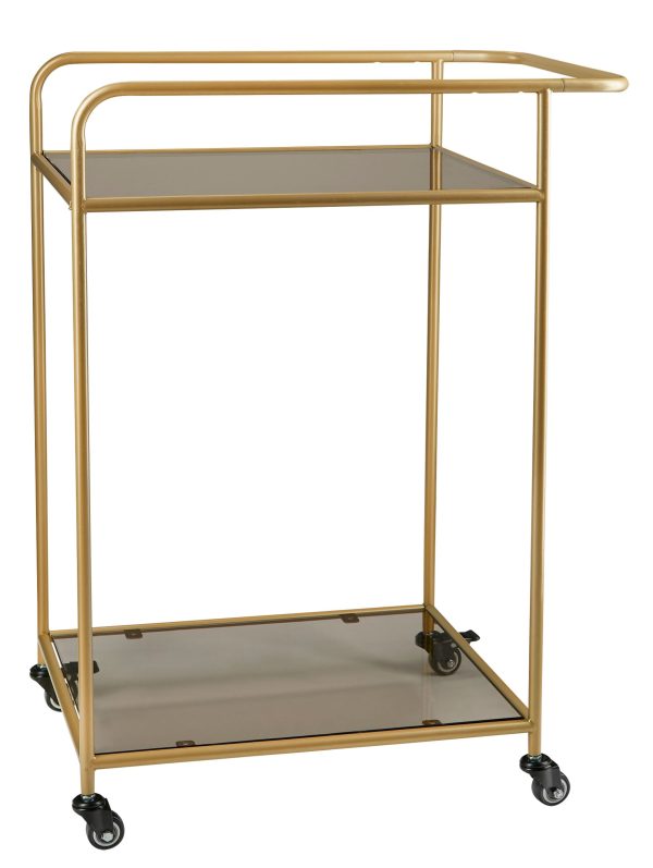Miss Ãtoile - Bar Trolley Gold, H80 cm